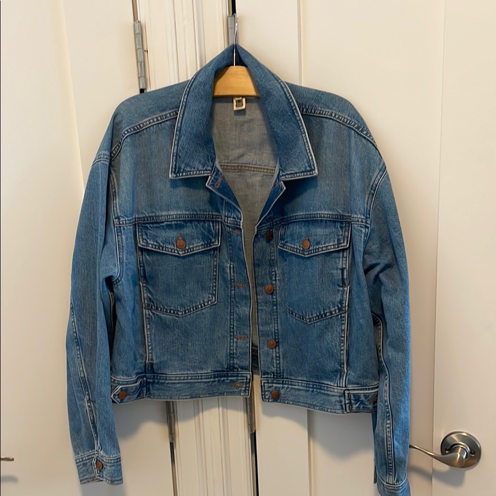 Madewell Blue Cropped Jean Jacket Timeless Design